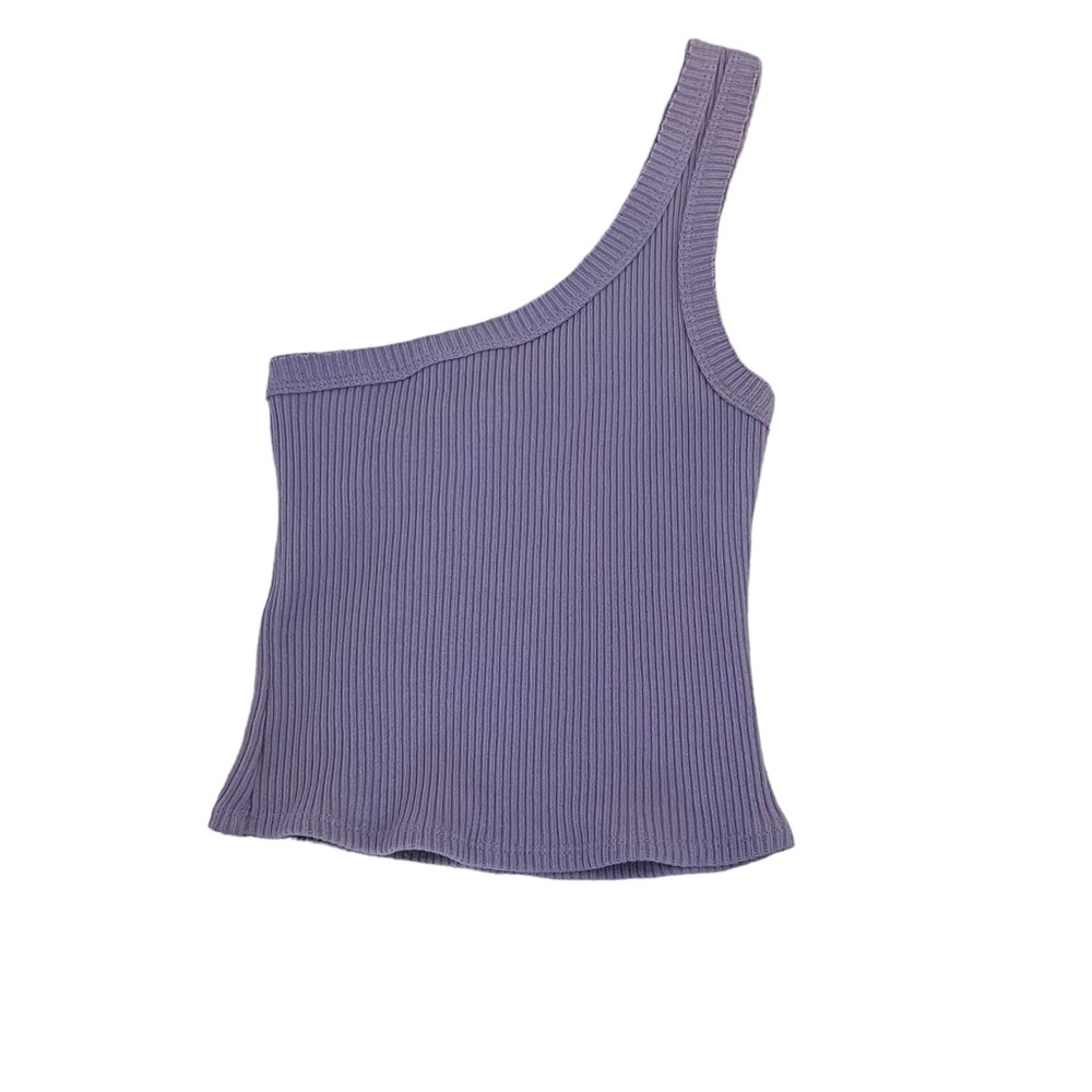 UO NWT Purple One-Shoulder Ribbed Tank Top